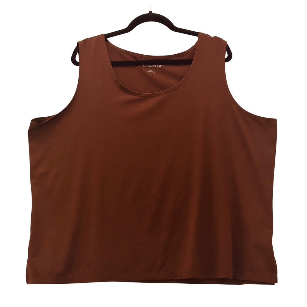 Susan Graver Tank‎ Brown 2X